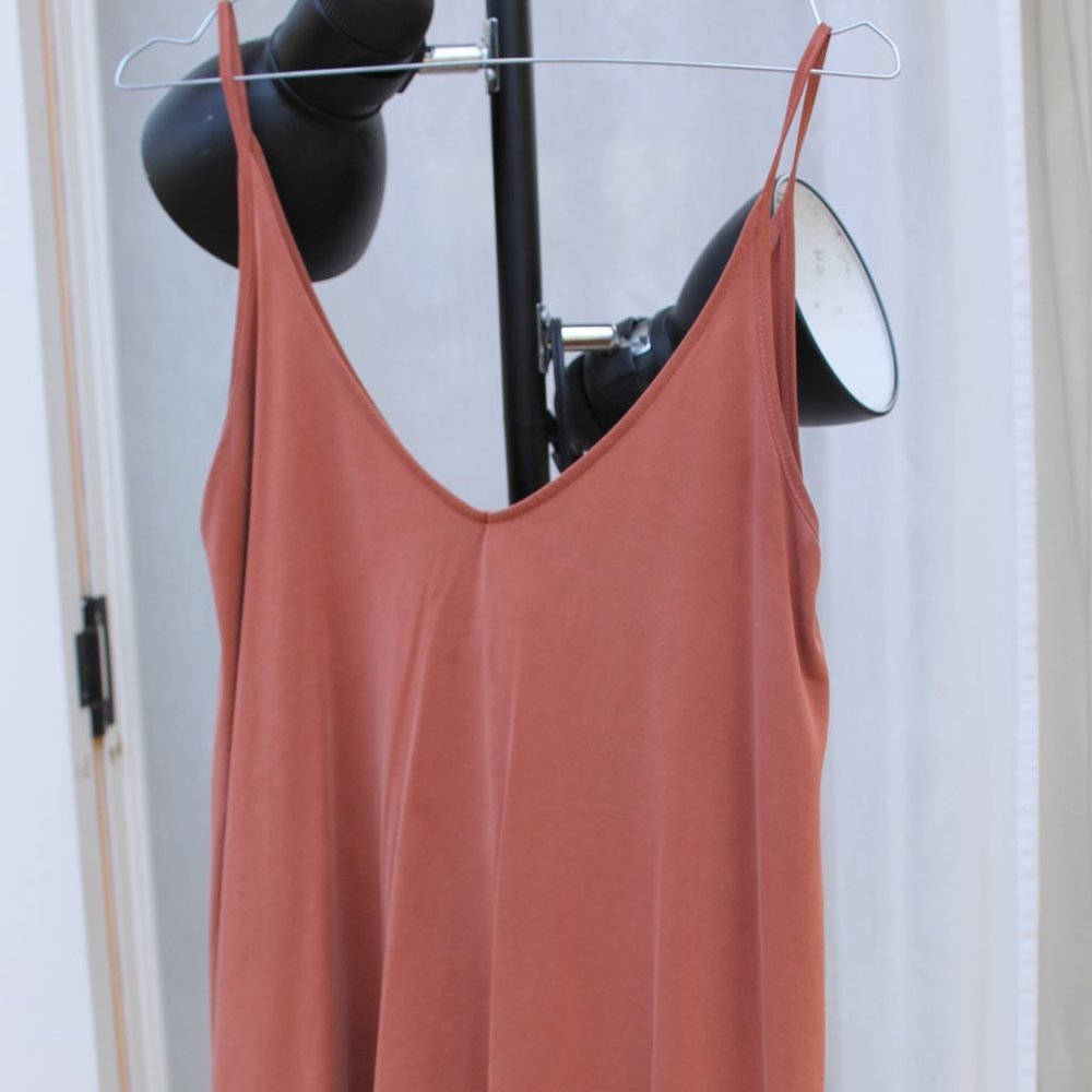 Peach Flowy Top